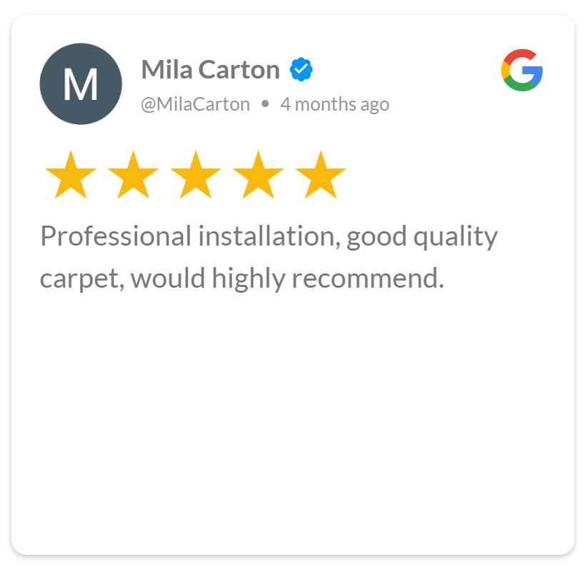 professional installation and quality carpet review